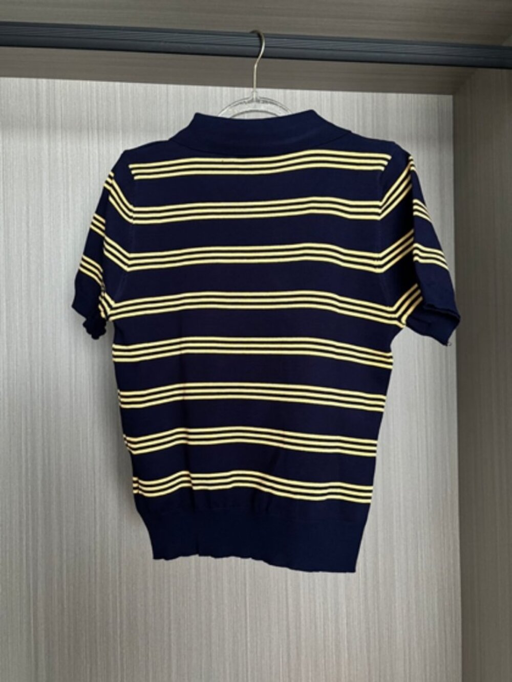 💛MIU MIU💛 yellow and blue striped short-sleeved polo shirt - Picture 5 of 5